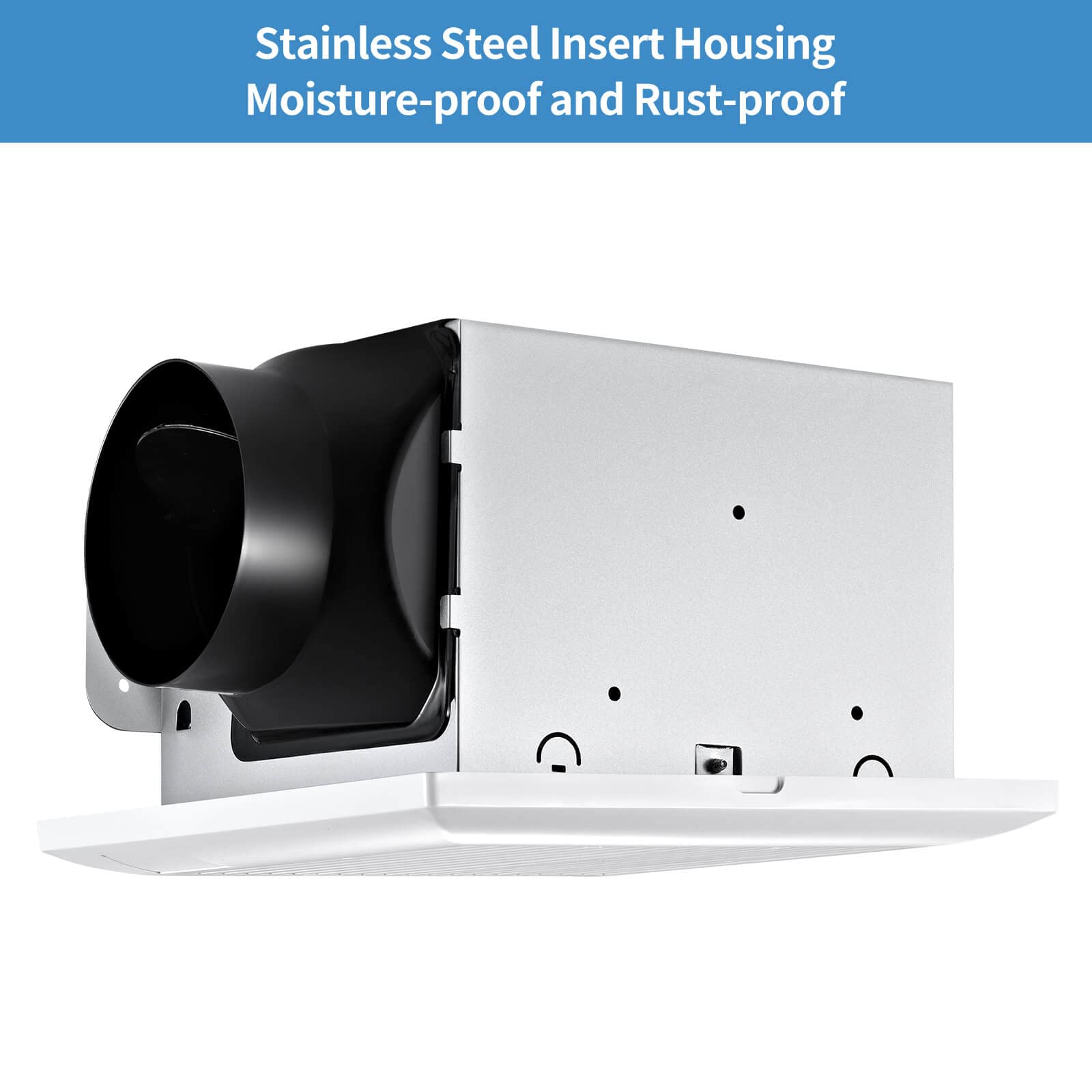 JOEAONZ easy-install bath fan simplifies replacement with common ductwork and a straightforward mounting process