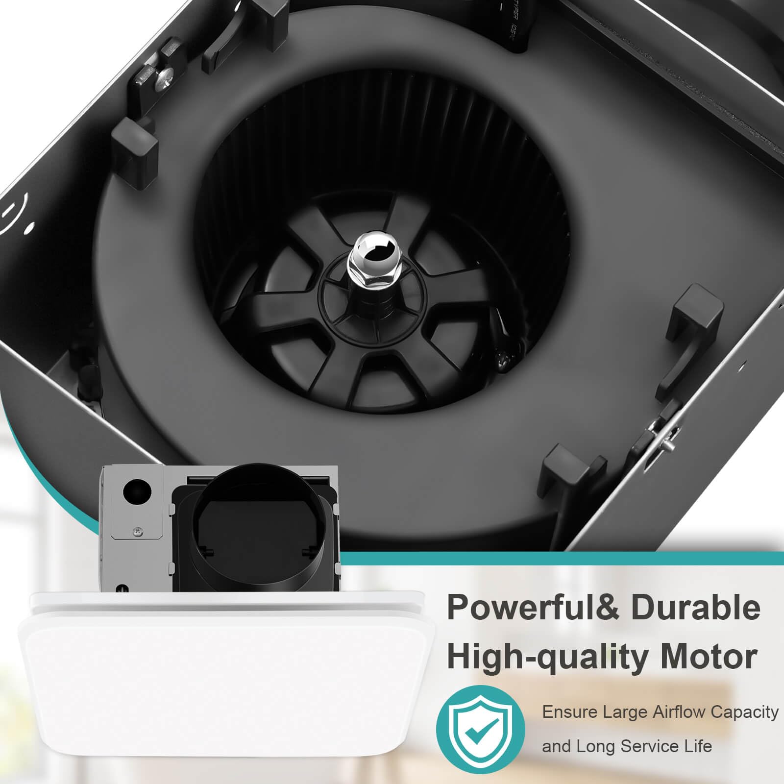 JOEAONZ easy-install wiring simplifies ceiling mounting.