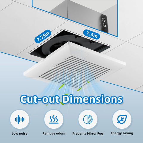 JOEAONZ ventilation for multiple spaces supports bathroom, bedroom, and cloakroom airflow