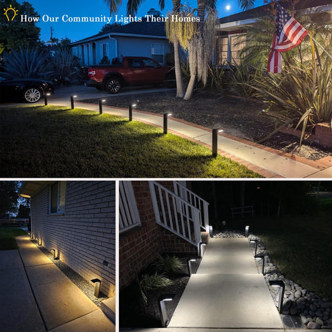 JOFIOS cool white mode provides bright walkway visibility for safety