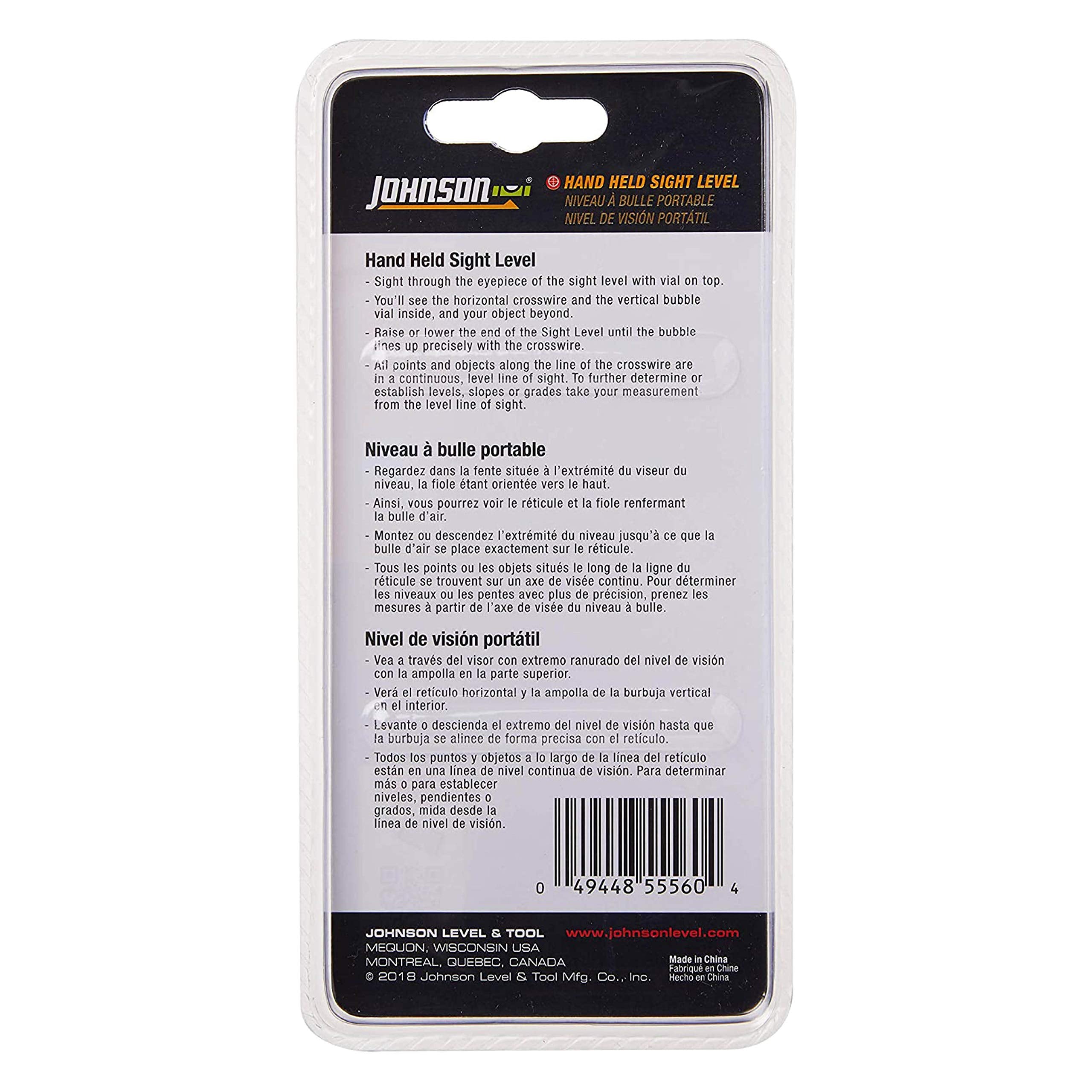 Johnson 80-5556 short-distance sight line tool for fast references
