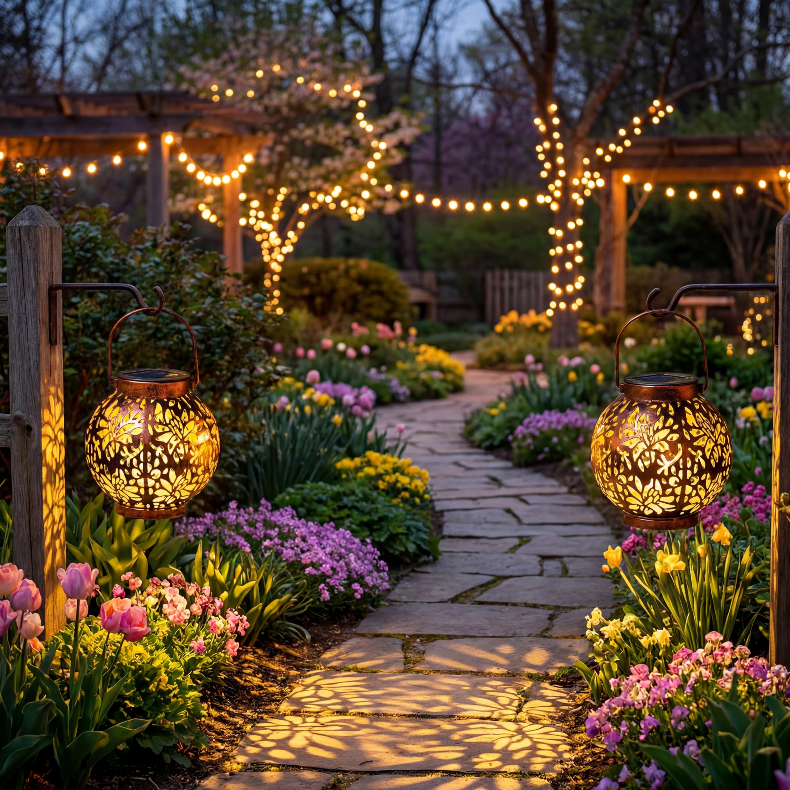 Joiedomi soft warm glow enhances dusk outdoor gatherings