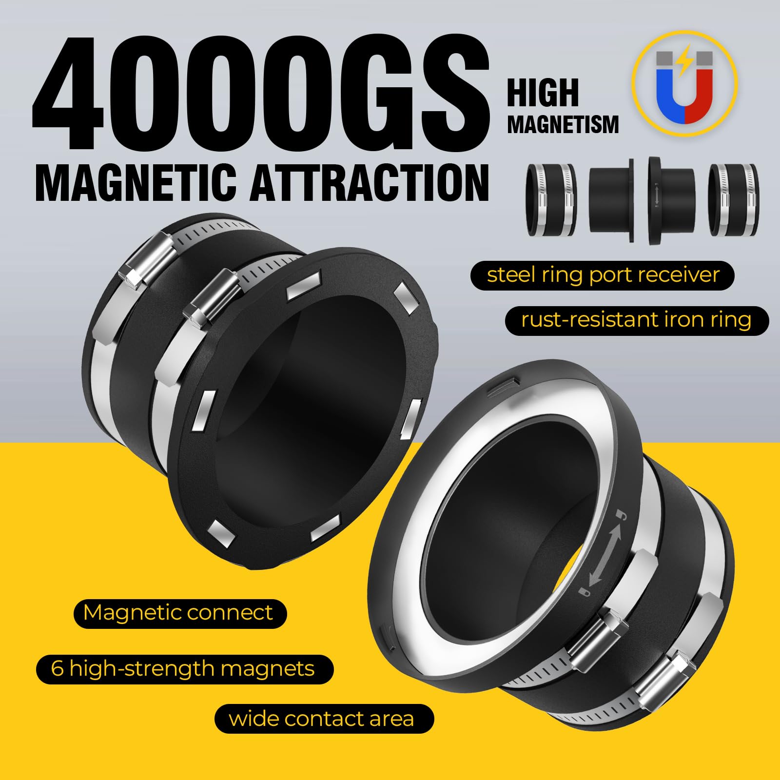 Joinerjetly steel ring port receiver offers durable mounting for reliable connections.