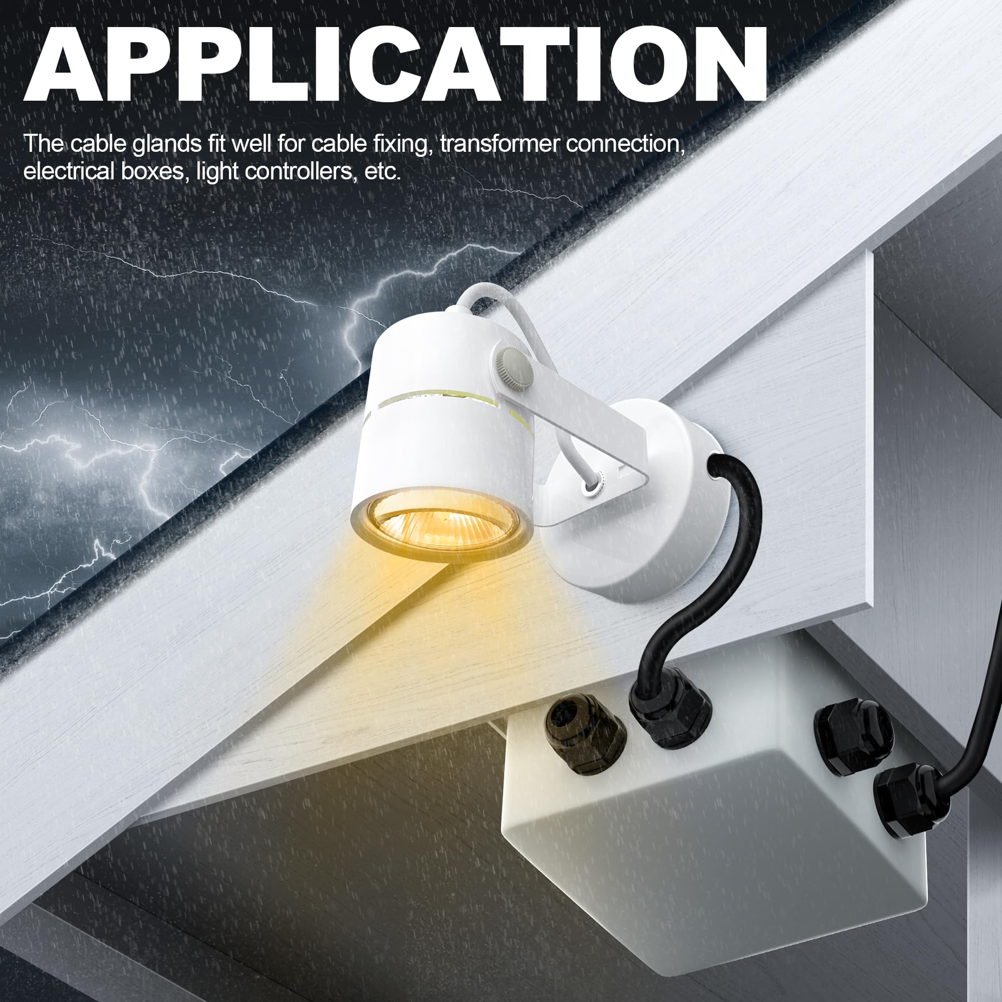 Joinfworld 72-piece kit enables versatile cable pass-through applications.