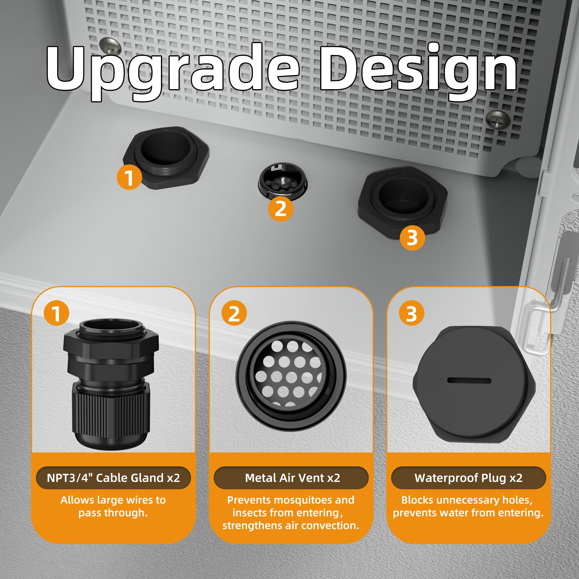 Joinfworld heat-vented box maintains safe cooling during operation