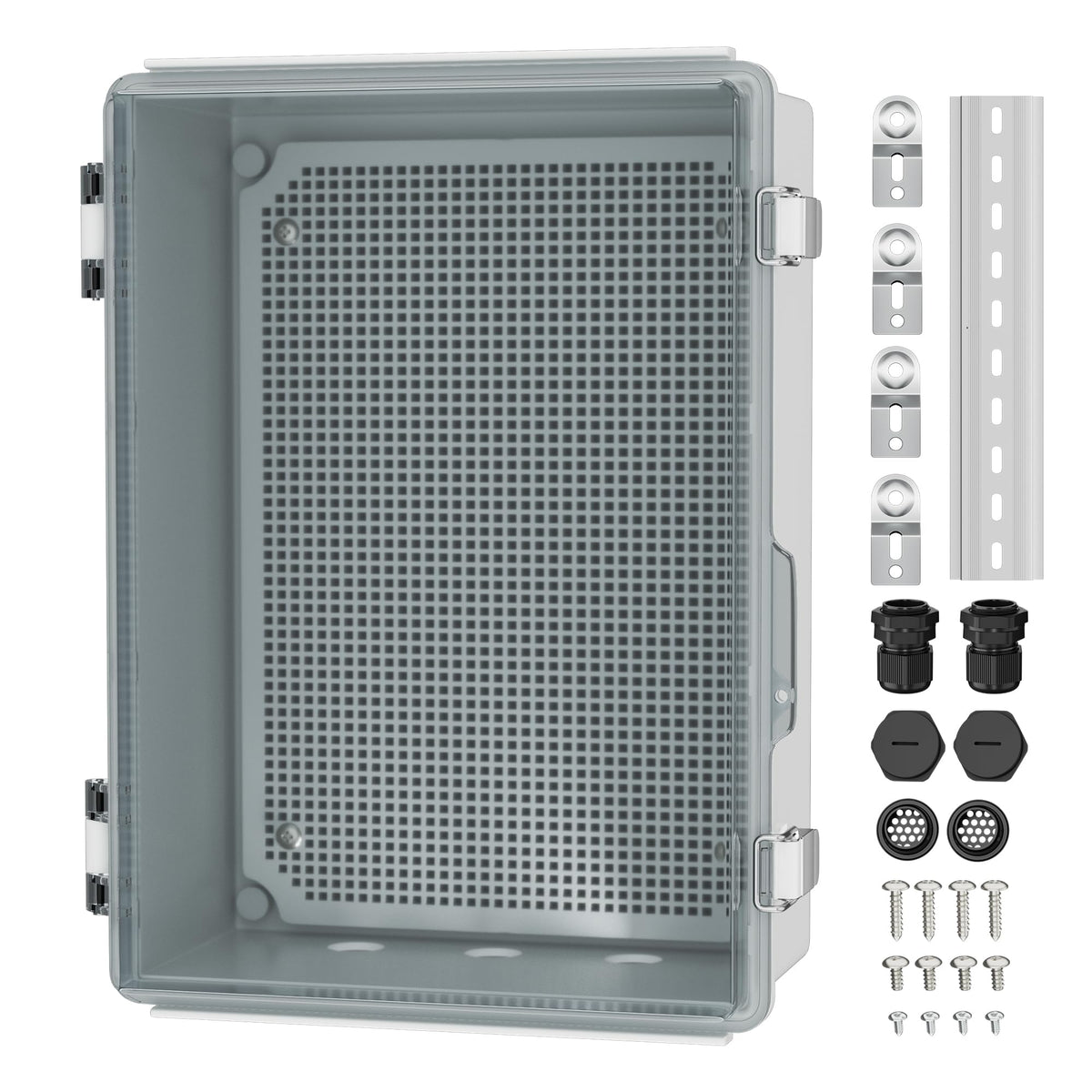 Joinfworld clear outdoor enclosure lid view enables quick status checks of internal gear
