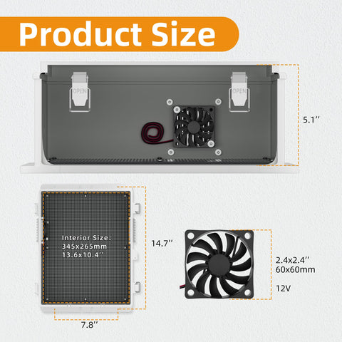 Joinfworld interior with DIN rail and backplane for easy device mounting