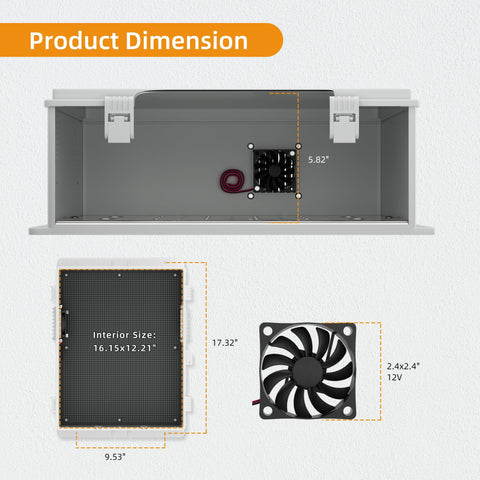 Joinfworld outdoor wifi enclosure side vent holes illustrate active cooling performance.