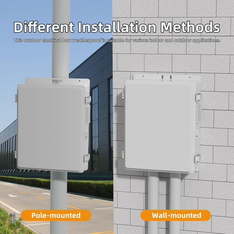 Joinfworld wall or pole mount installation option for flexible outdoor setups