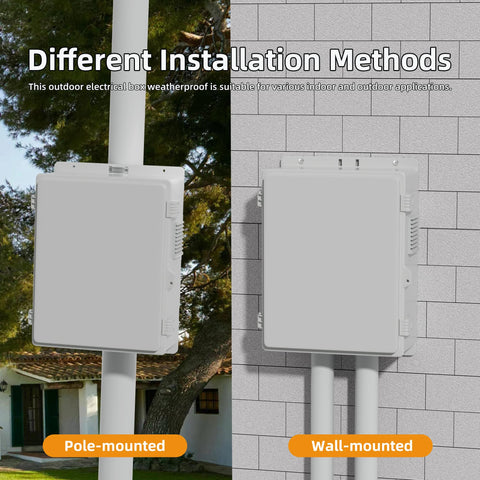 Joinfworld wall or pole mounting options for versatile outdoor setup.