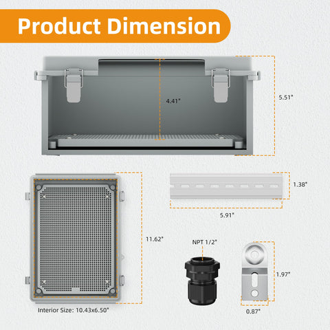 Joinfworld ABS plastic enclosure offers durable outdoor protection
