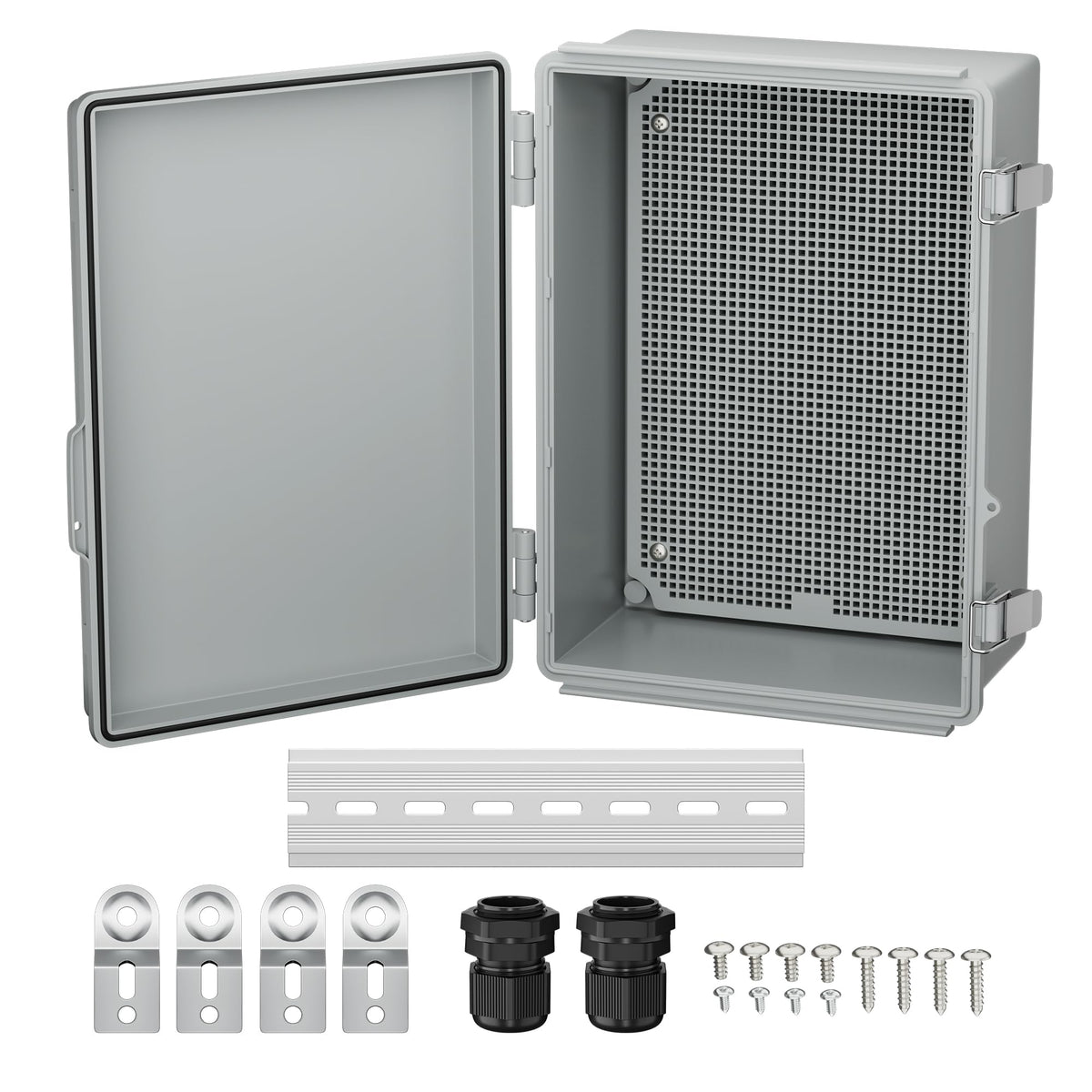 Joinfworld waterproof box outdoor latches protect electronics from weather