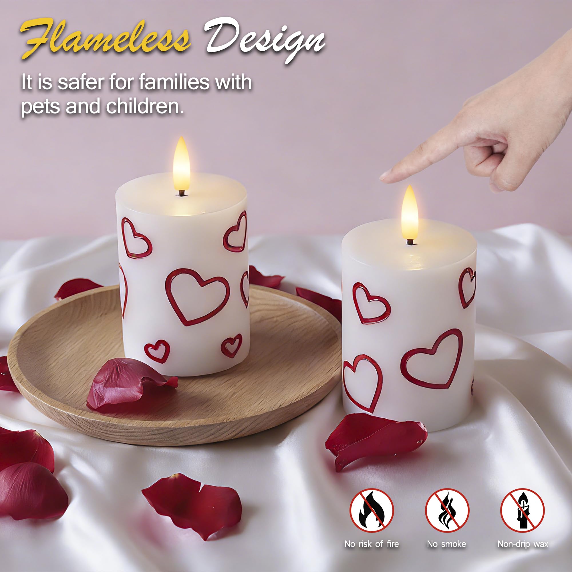 JOIONE battery-operated LED candles ideal for dinner date ambiance