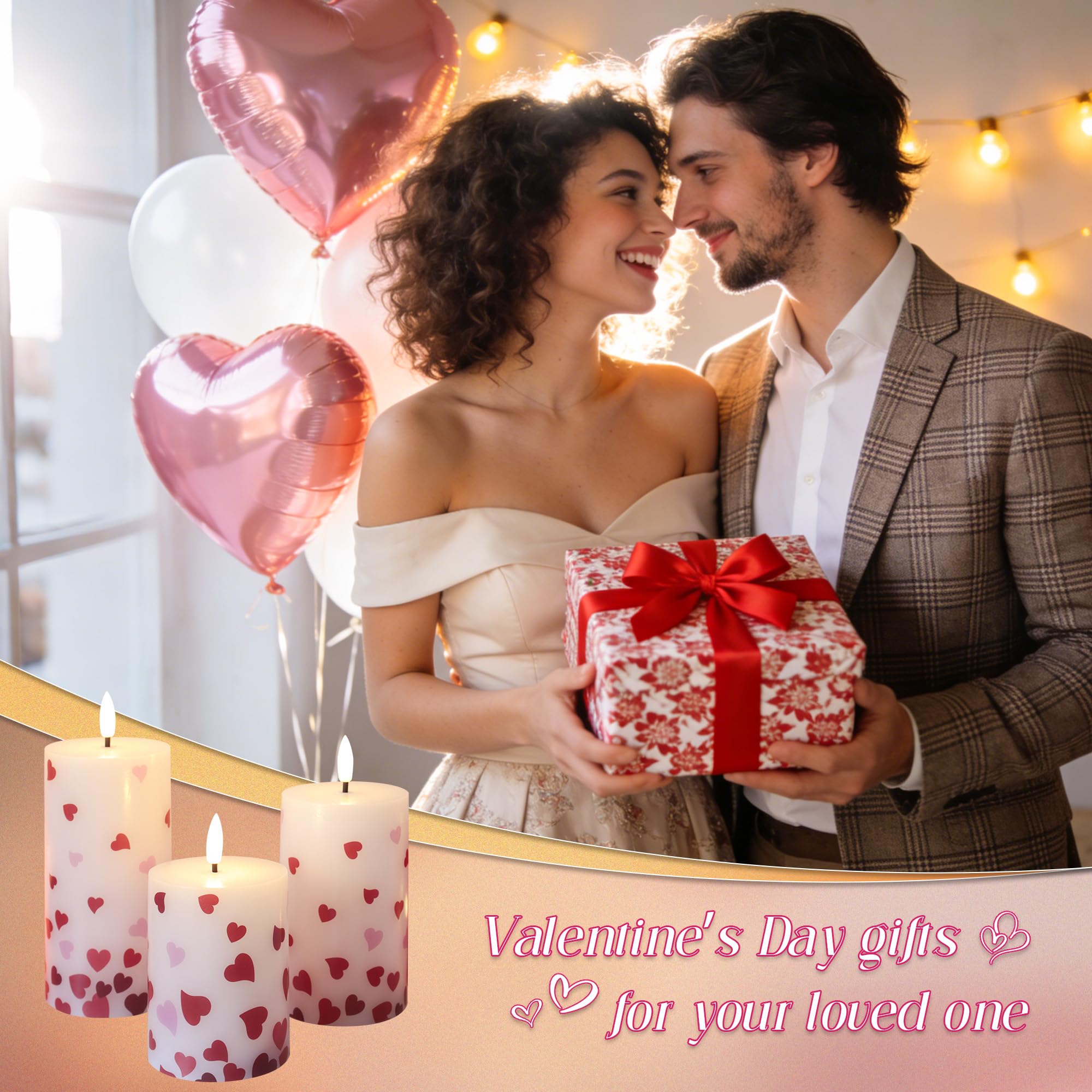 Gift-ready JOIONE candle set with timeless glow and heart accents