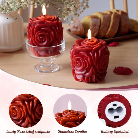 JOIONE Two-pack flameless candles for coordinated mood lighting