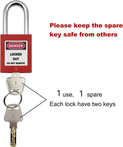 JOJOMARK lockout tags: legible, numbered tags for clear lock-to-tag correlation on equipment