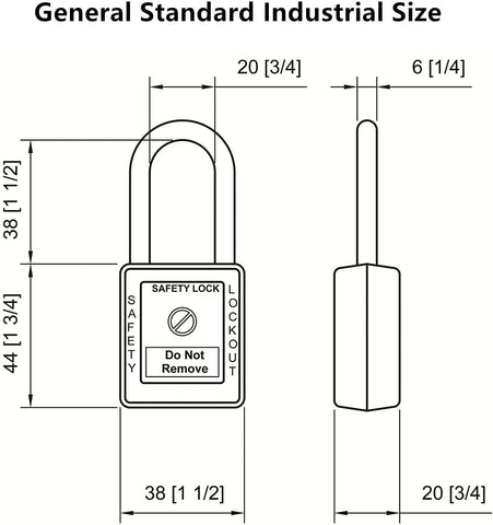 JOJOMARK red padlocks: durable body enhances visibility for quick identification