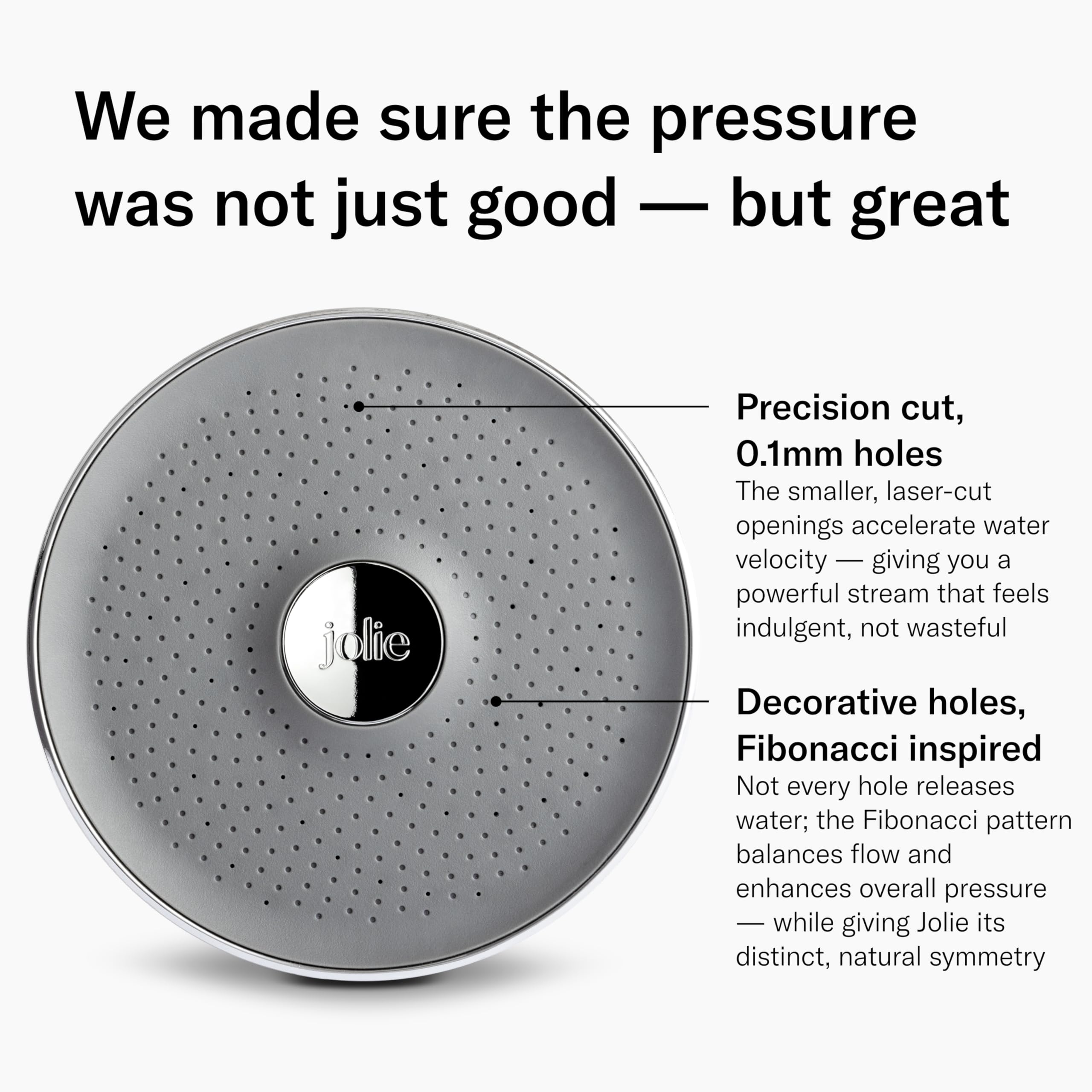 Jolie Filtered Showerhead installation guide for quick three-step replacement