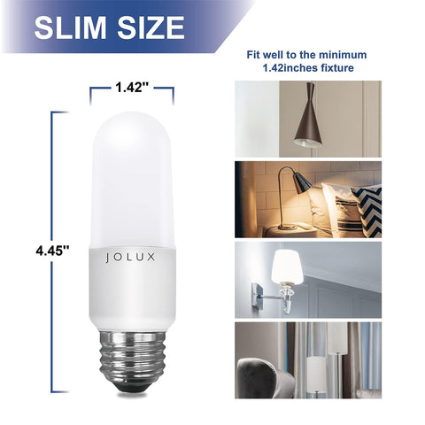 Jolux LED bulb with E26 base offers 800 lumens for bright tasks.