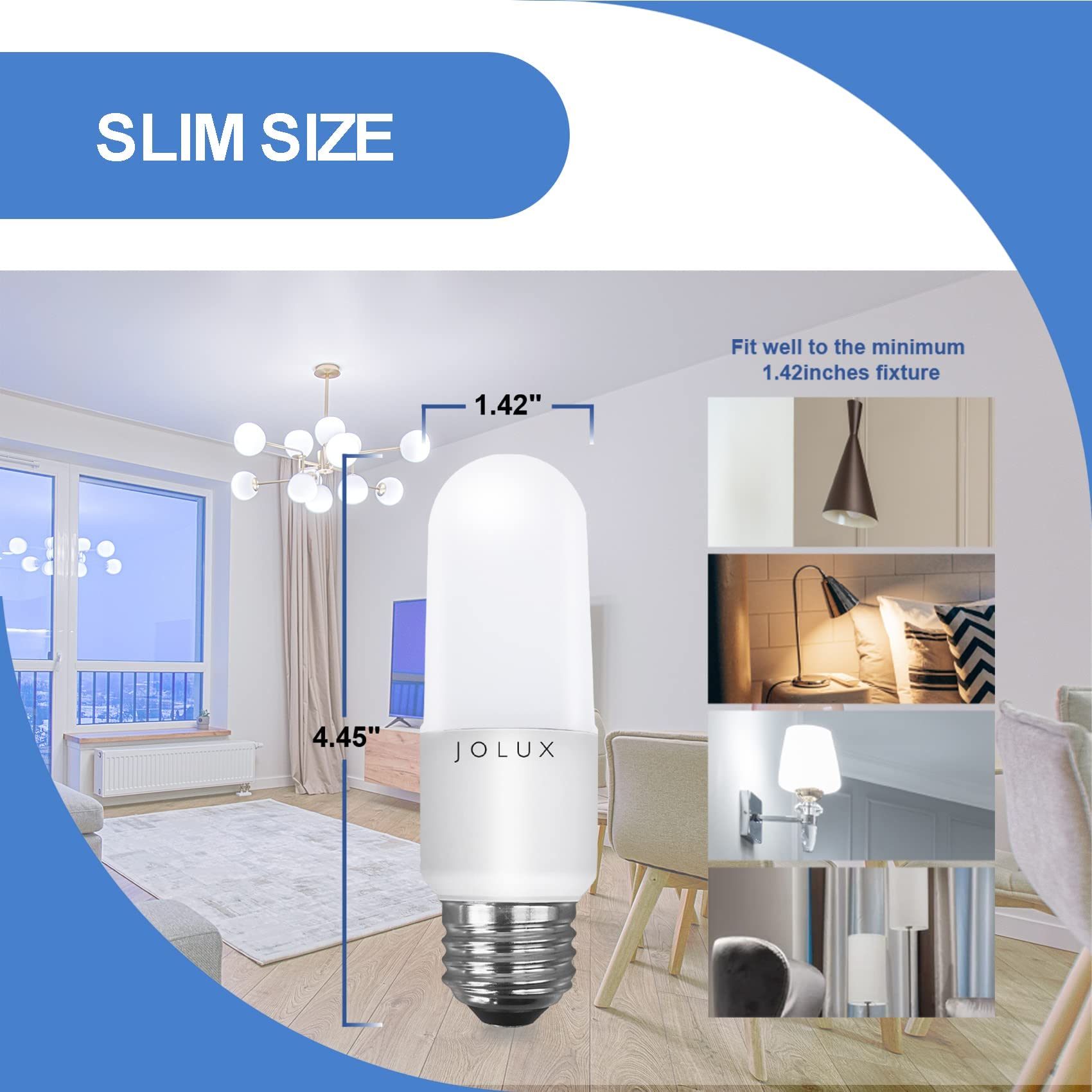 Jolux LED stick bulb at 800 lumens for bright illumination