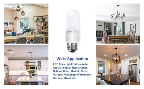 Jolux LED stick bulb non-dimmable design for steady light