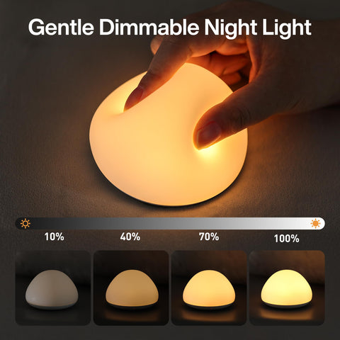 JolyWell night light in color mode offers eight playful hues.