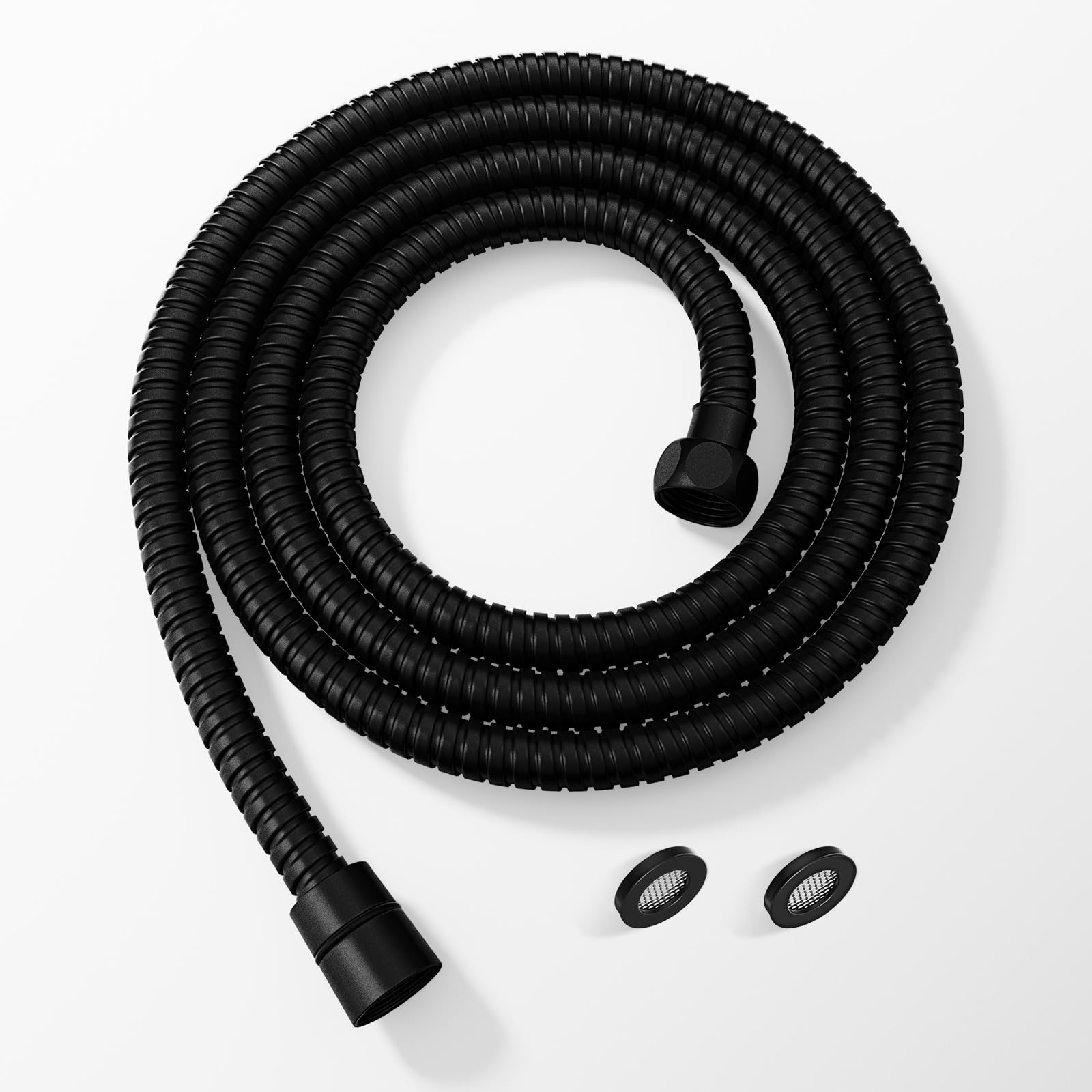 JOMOO shower hose with 99-inch length for extended reach and easy bath tasks.
