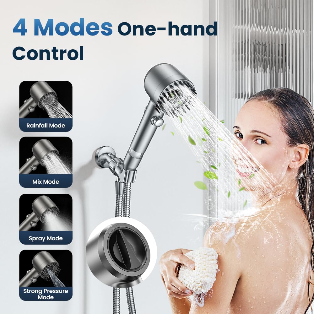 JOMST built-in power wash helps clean the tub after showering.