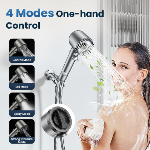 JOMST built-in power wash helps clean the tub after showering.