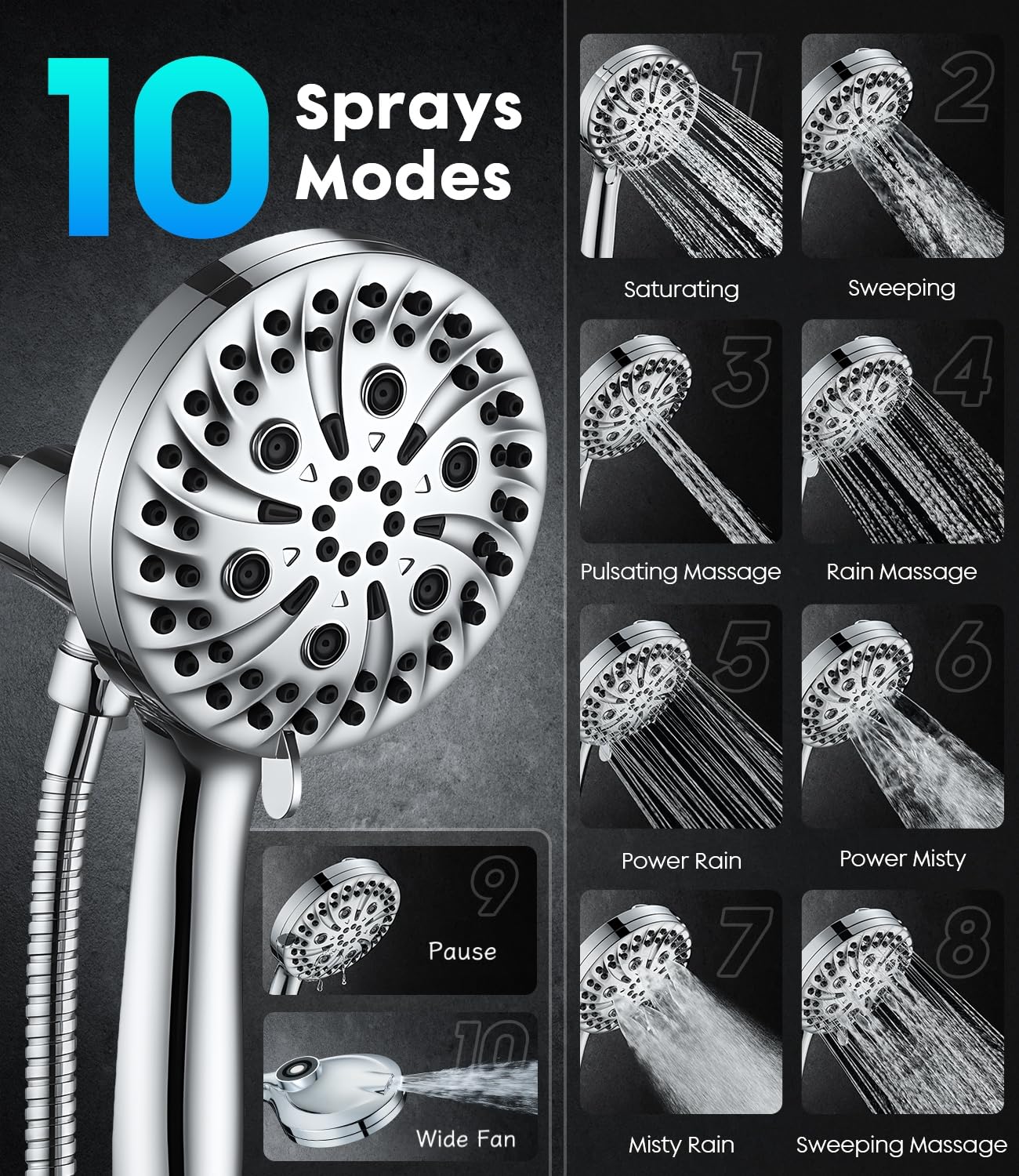 Jomst filtered shower head reduces chlorine for softer skin