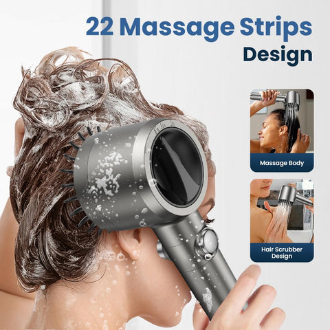 JOMST high-pressure four-mode shower for customizable bathing.