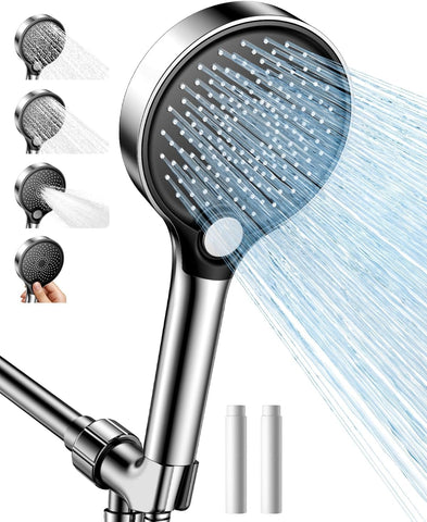 JOMST filtered handheld shower head with rain spray for a softer feel.