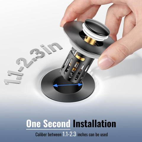 JOMSTHOME hair catcher integrated stopper helps prevent clogs in pipes.
