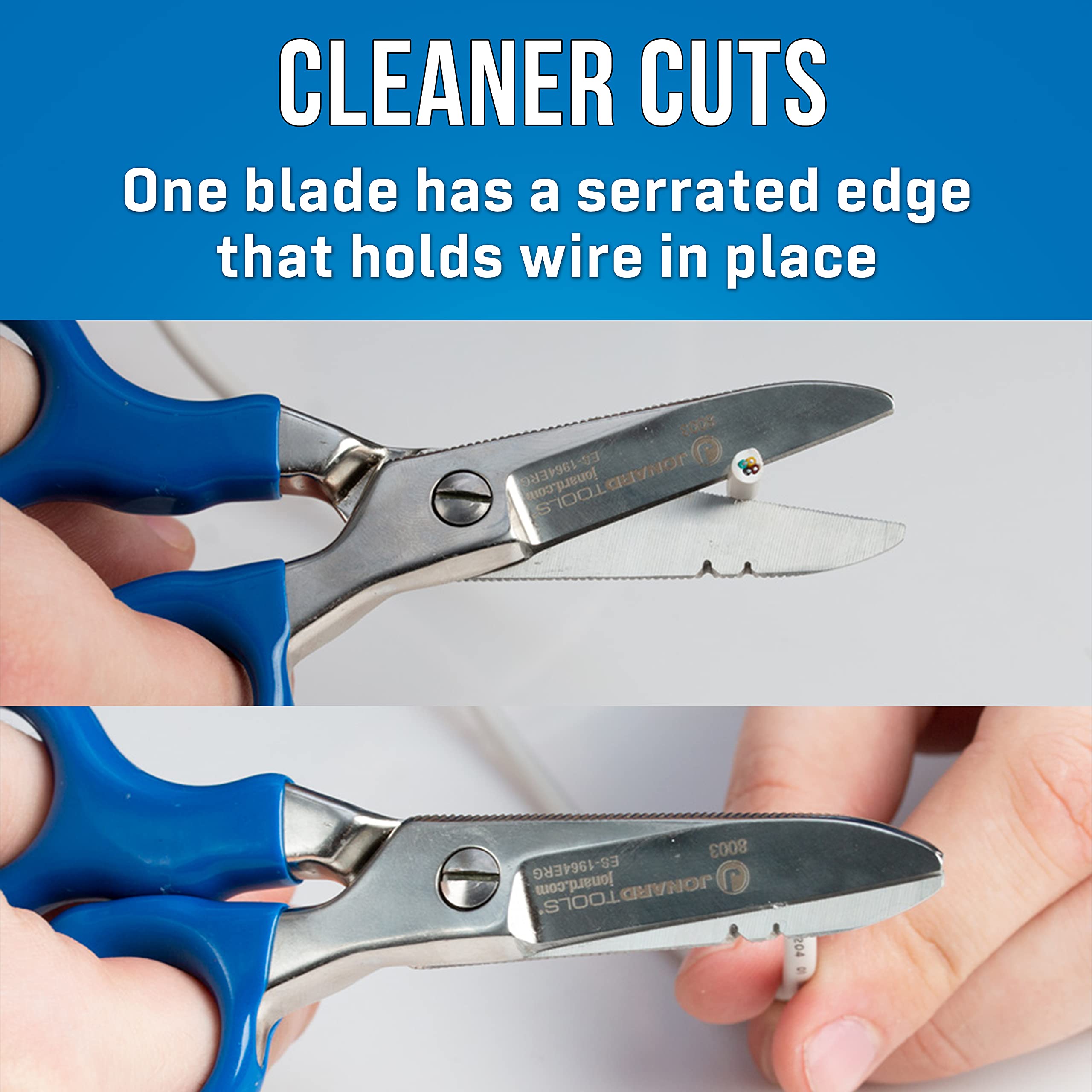 Jonard Tools ES-1964ERG wire-stripping notches for 18-20 and 22-24 AWG.