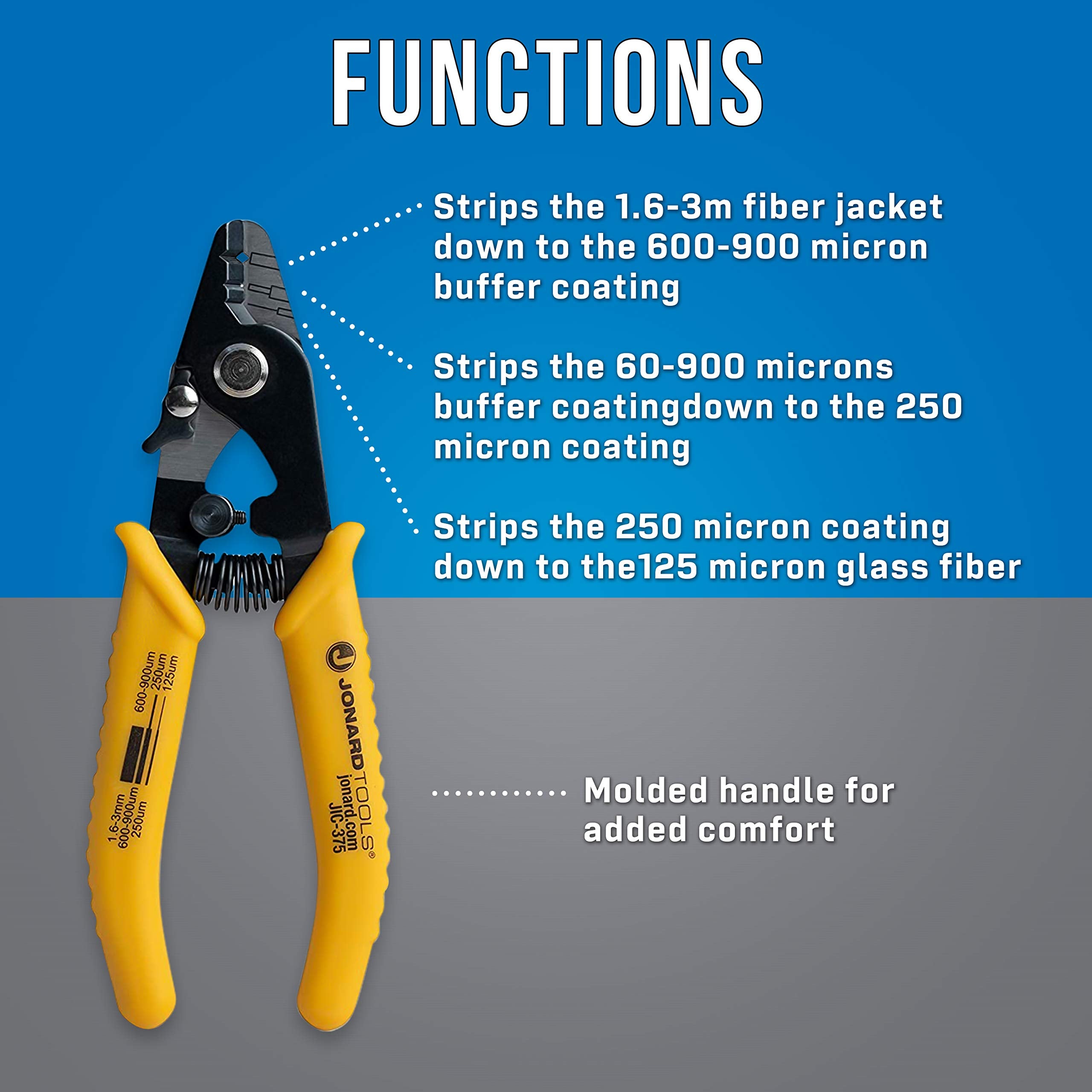 Jonard Tools JIC-375 high carbon steel body ensures durability in tough environments.