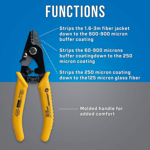 Jonard Tools JIC-375 high carbon steel body ensures durability in tough environments.