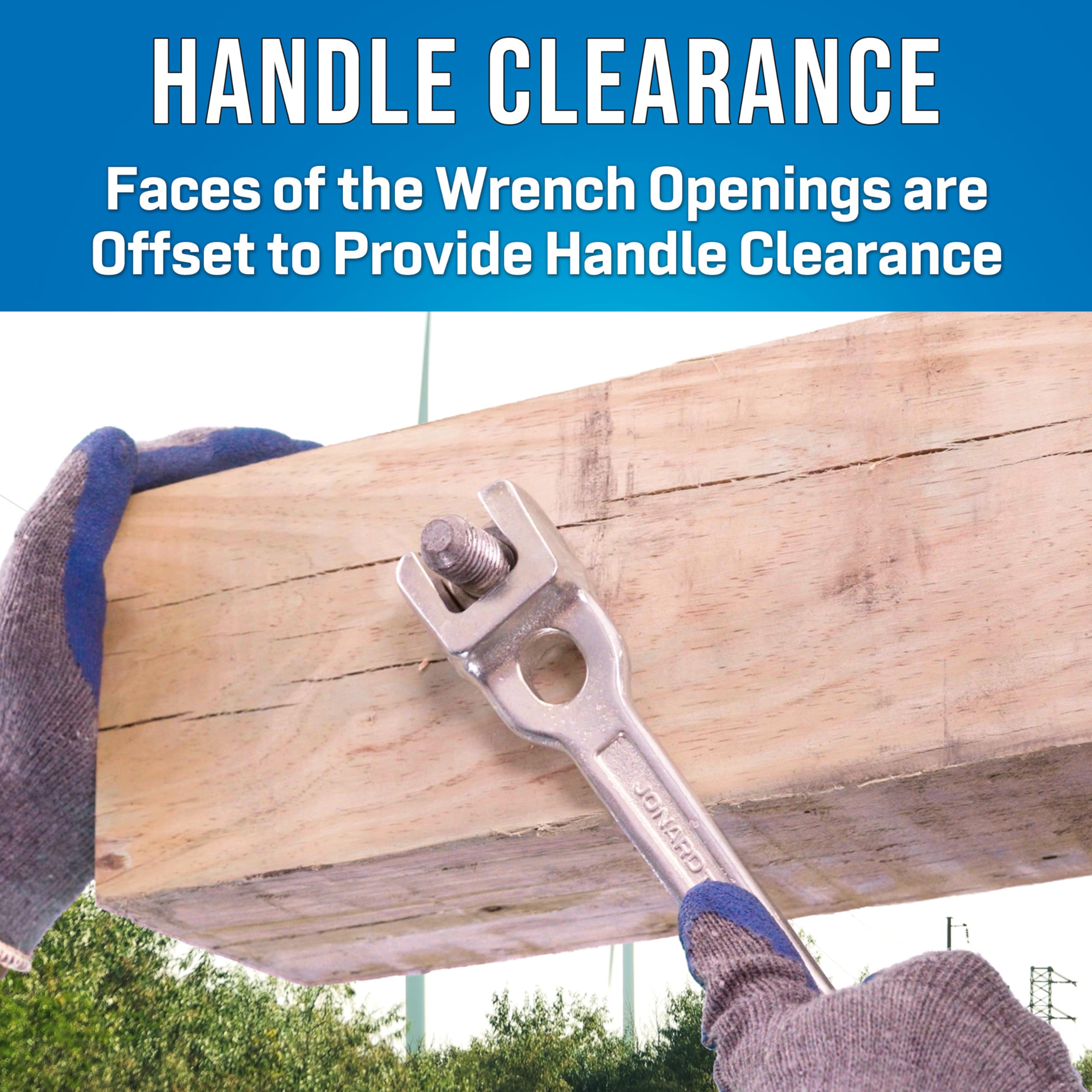 Jonard Tools JIC-650 offset-face design offers handle clearance
