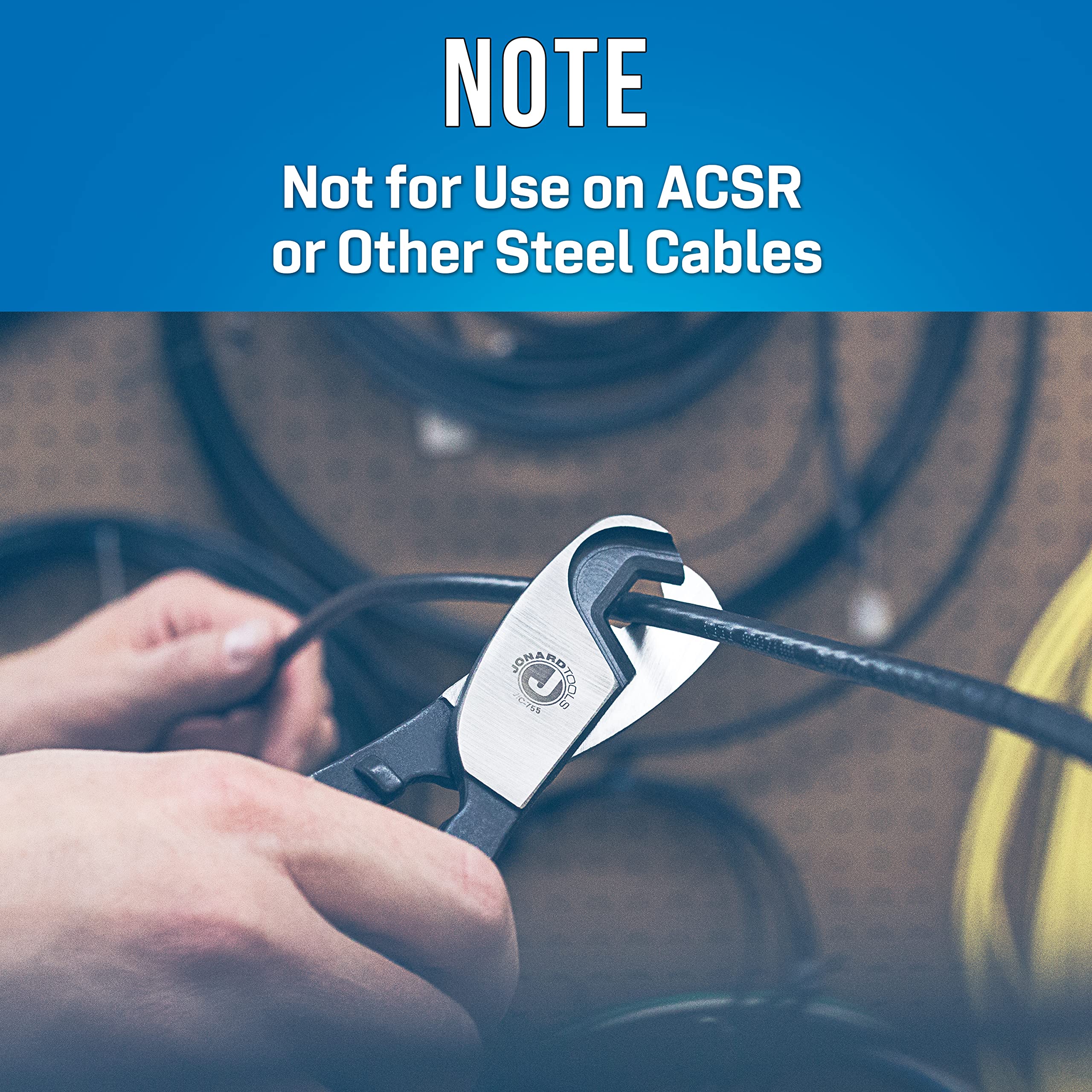 Jonard Tools JIC-755 note not for ACSR or steel cables