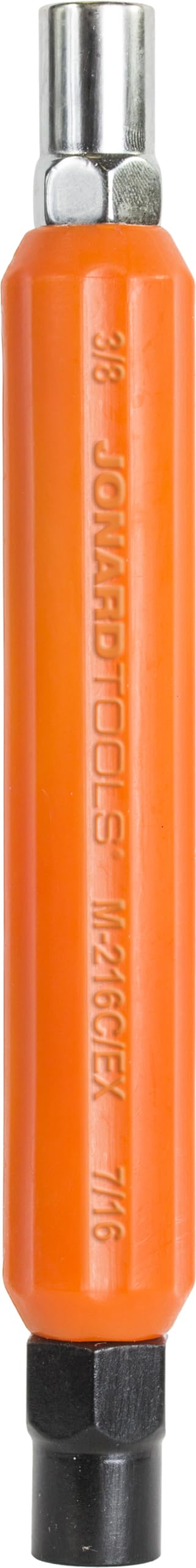 Jonard Tools M-216C/EX ergonomic can wrench with hex sockets for tight spaces.
