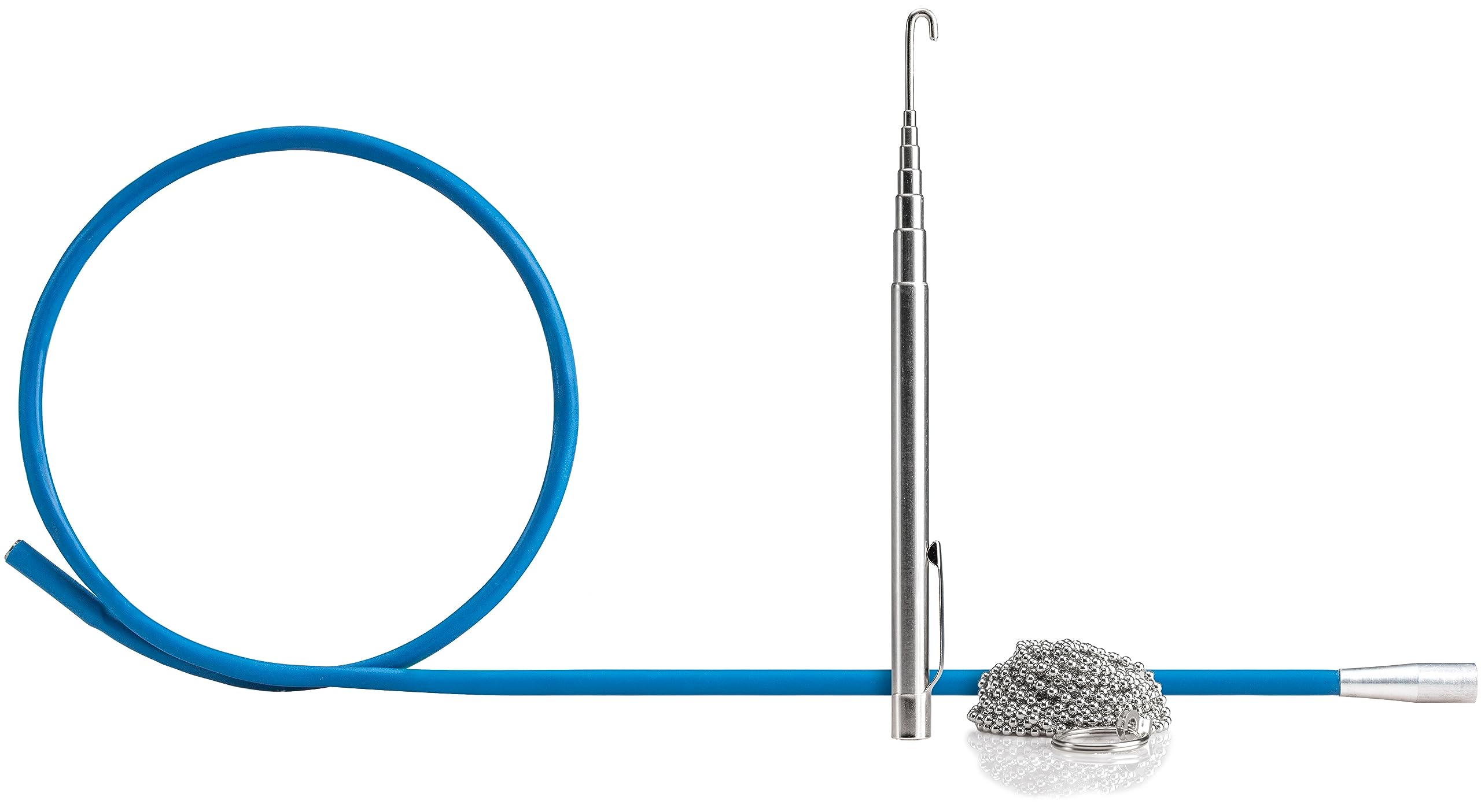 Jonard Tools MRS-24 magnetic retriever bent to reach tight spaces.