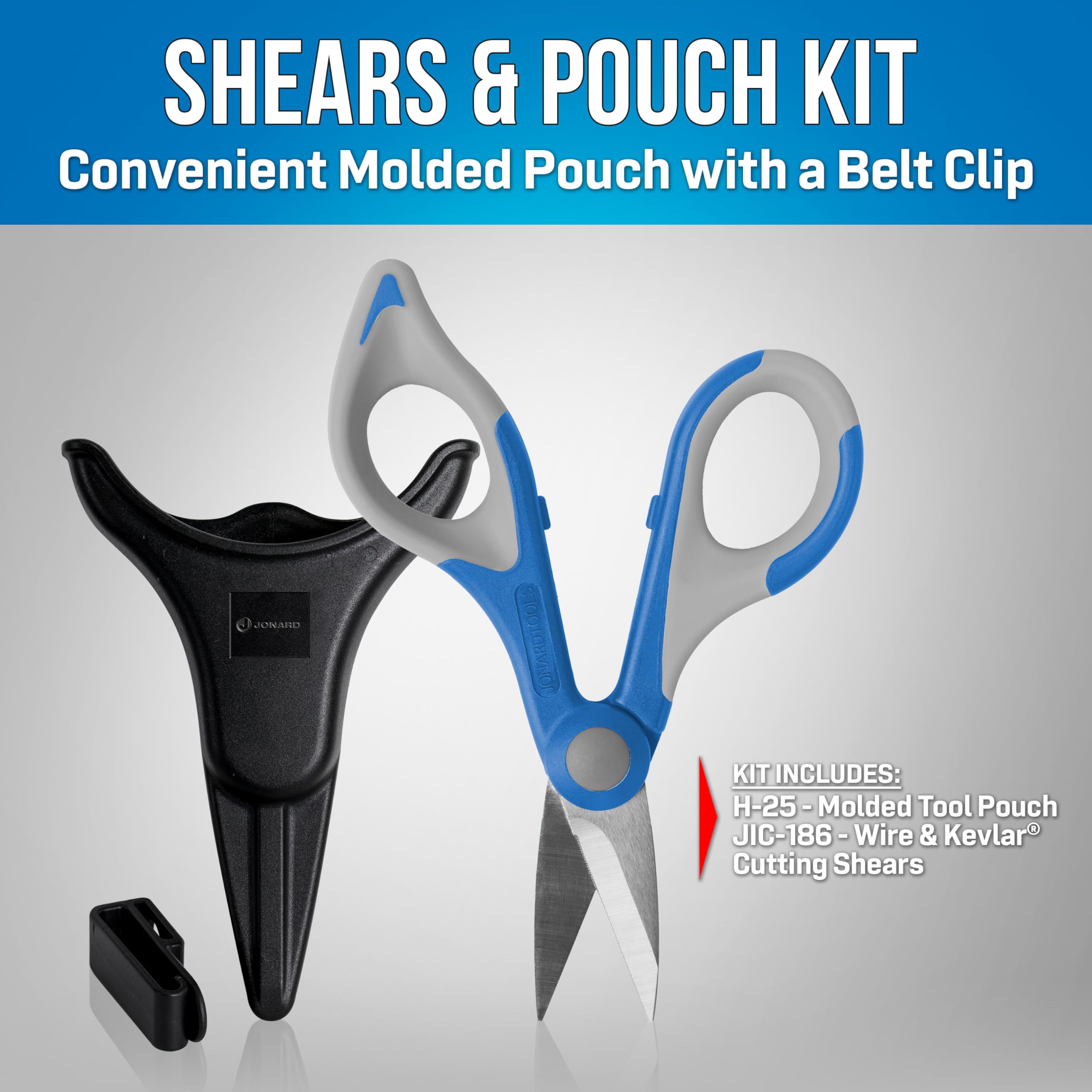 Jonard Tools TK-325 insulation and tape cutting action with sharp blades.
