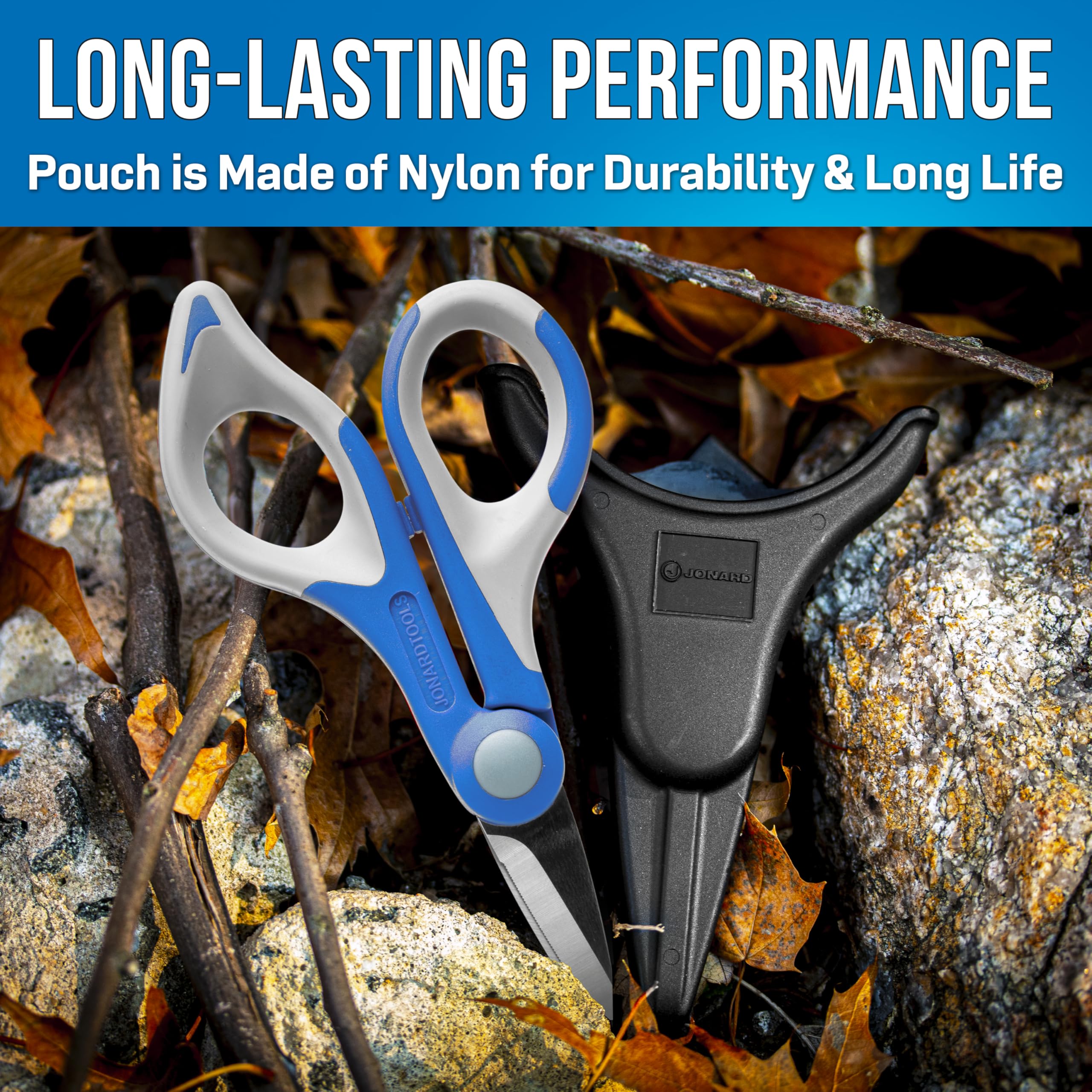 Jonard Tools TK-325 rugged nylon pouch with belt clip for on-site carry.