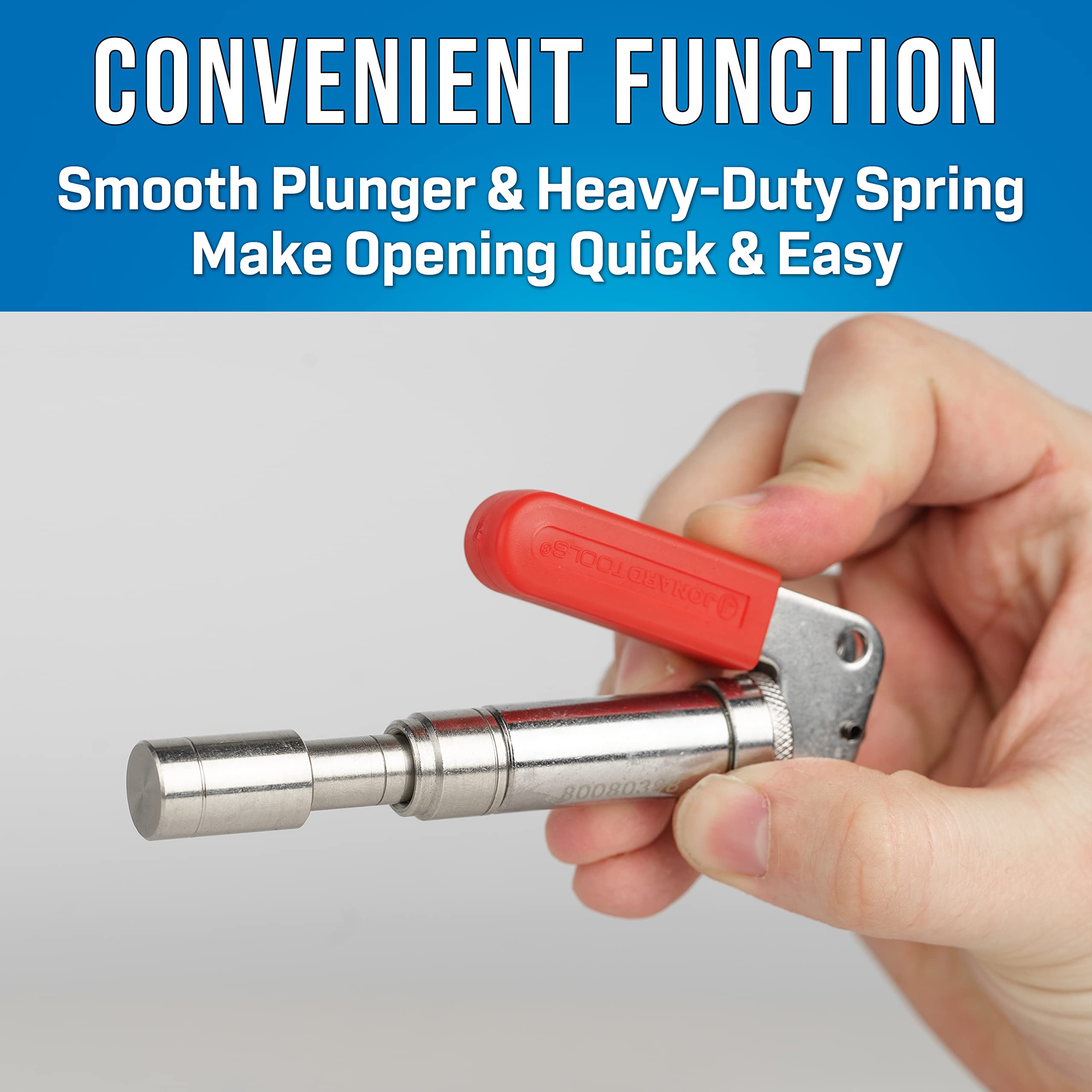 Jonard Tools TTBW-158 smooth plunger action in high-carbon steel