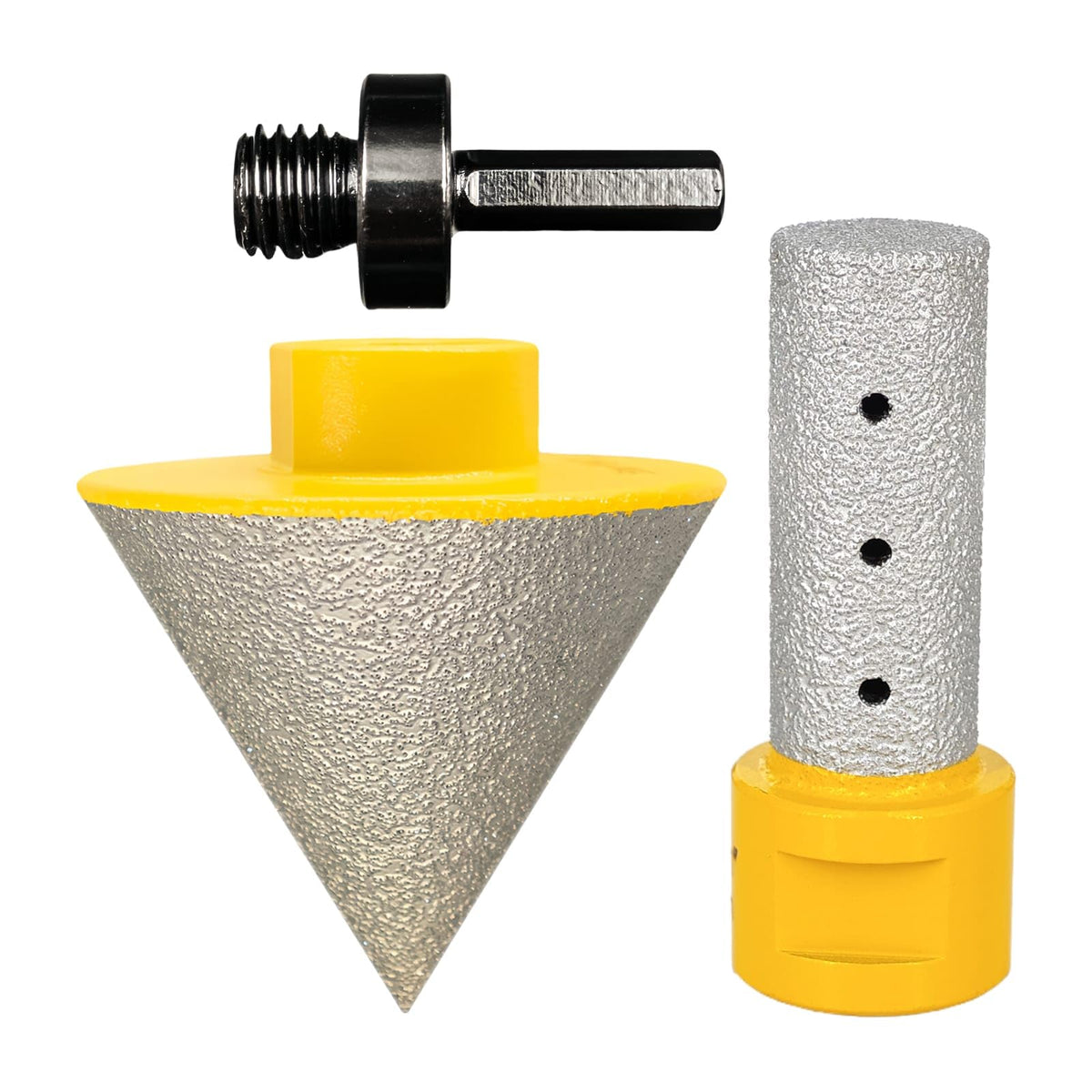 Jonas C Diamond Cone Tile Bit 2-inch bevels tile edges for clean lines