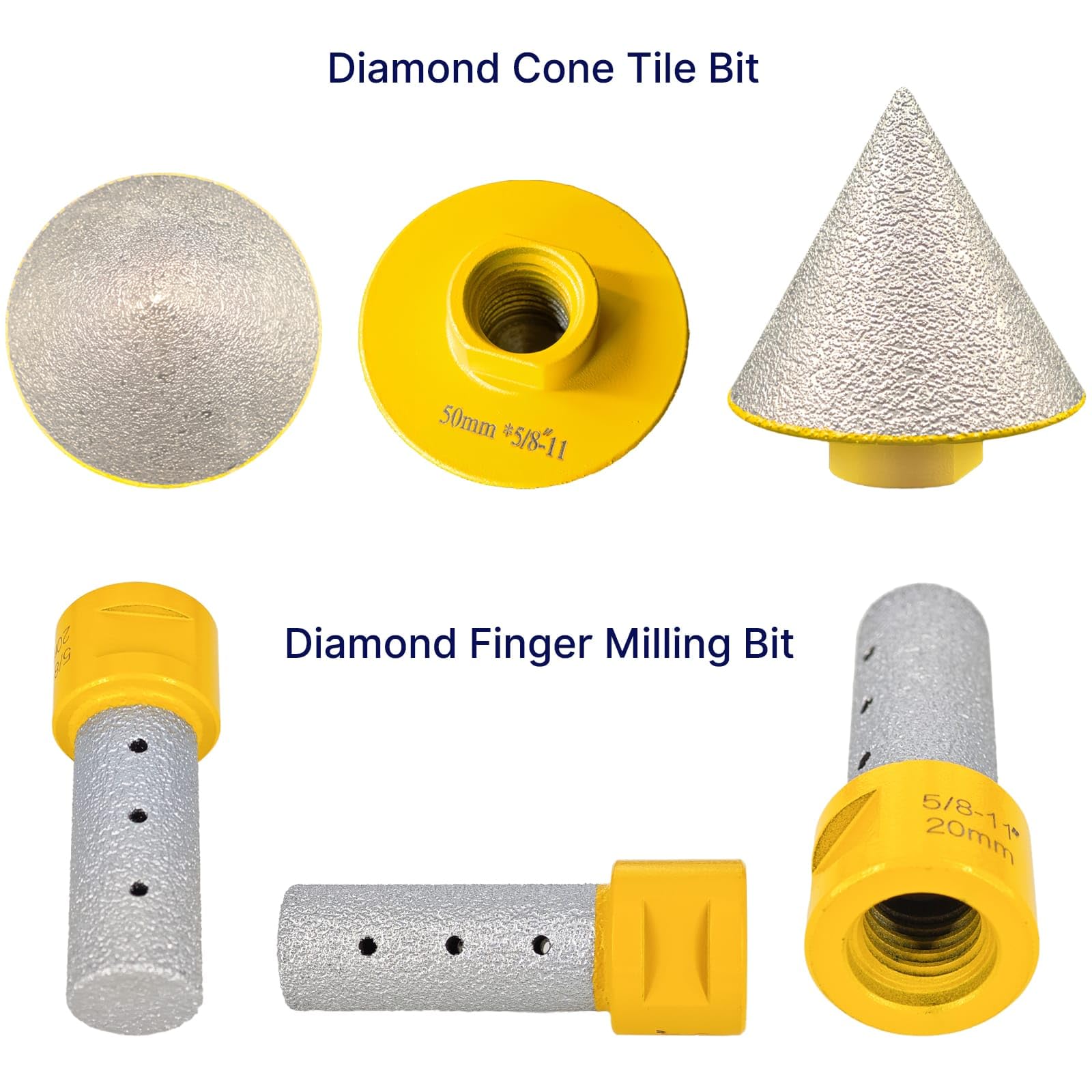 Jonas C Diamond Cone Tile Bit 60-degree bevel for crisp chamfers