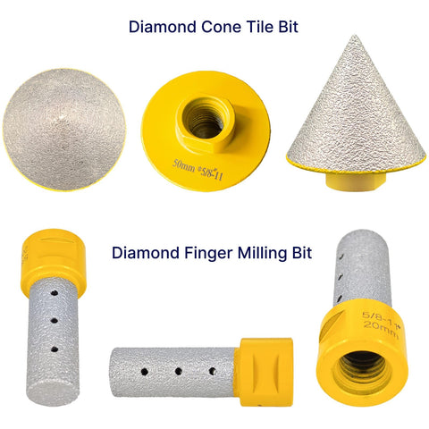 Jonas C Diamond Cone Tile Bit 60-degree bevel for crisp chamfers