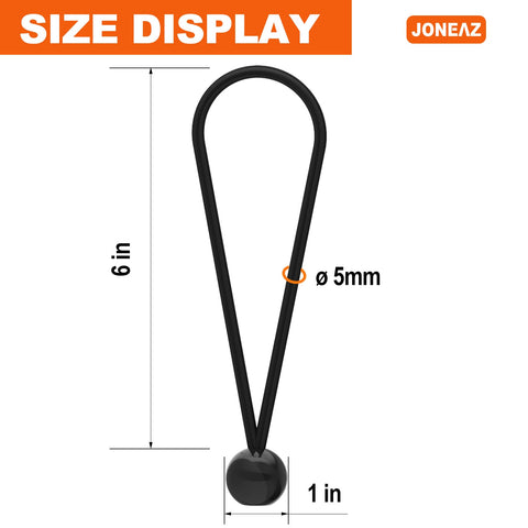 Joneaz ball bungee cord keeps canopy taut with reliable tension