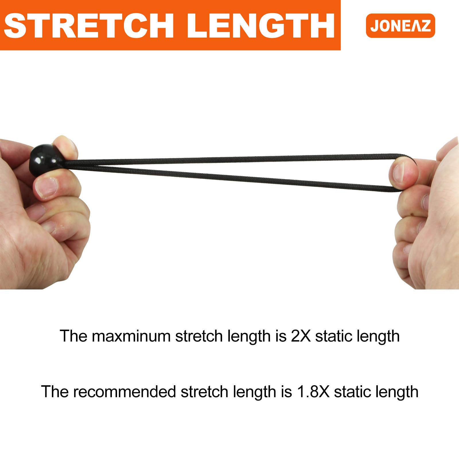 Joneaz 9 inch ball bungee with quick-release ball for fast adjustments