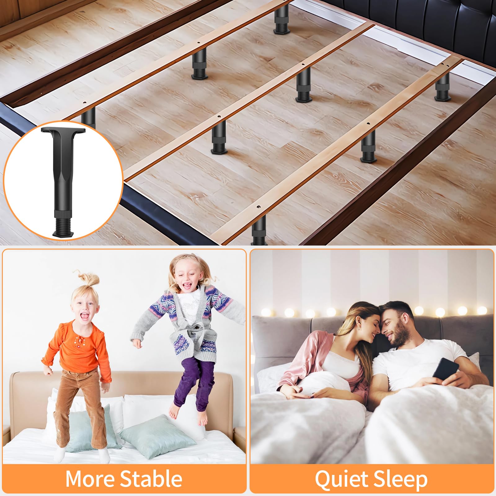 Jonkehai wood and metal frame compatibility allows versatile framing.