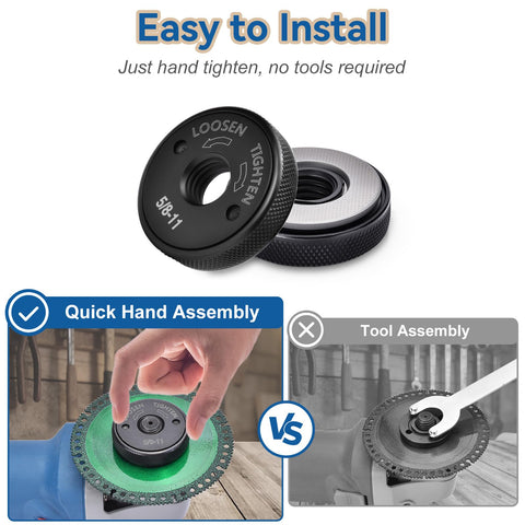 JonPhoe diamond disc fixation nut keeps blades securely mounted